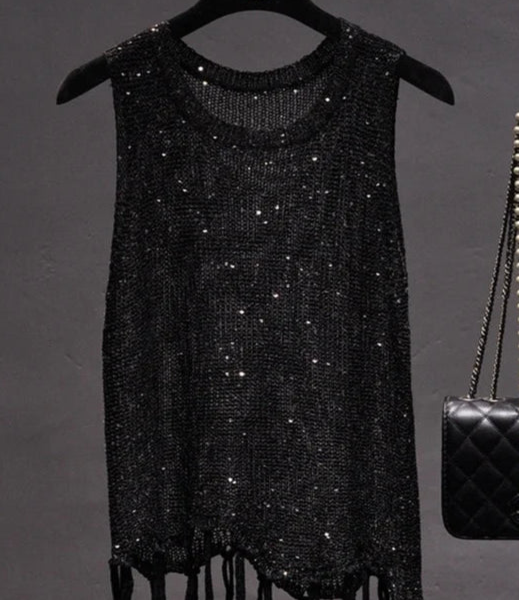 MENDY SEQUINED TOP