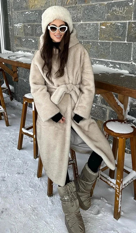 SEILY FURRY FUR COAT