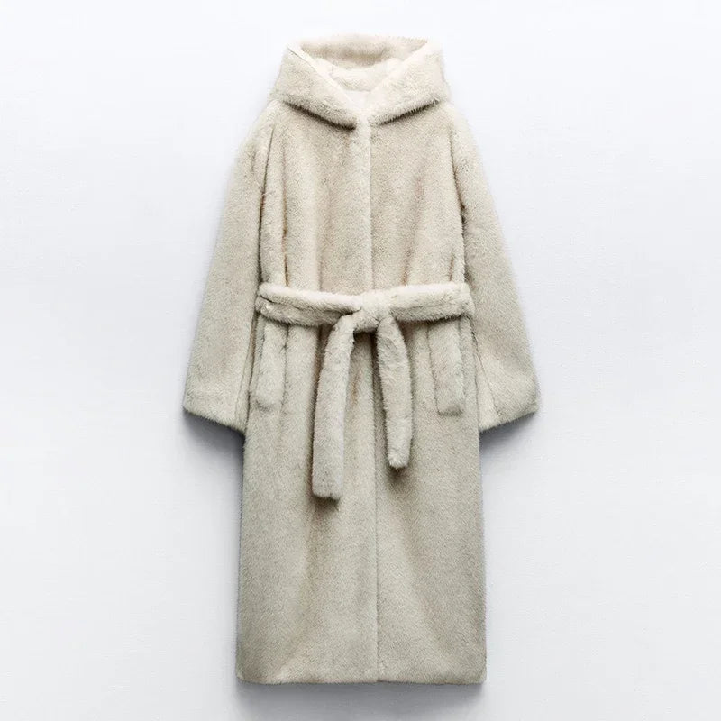 SEILY FURRY FUR COAT