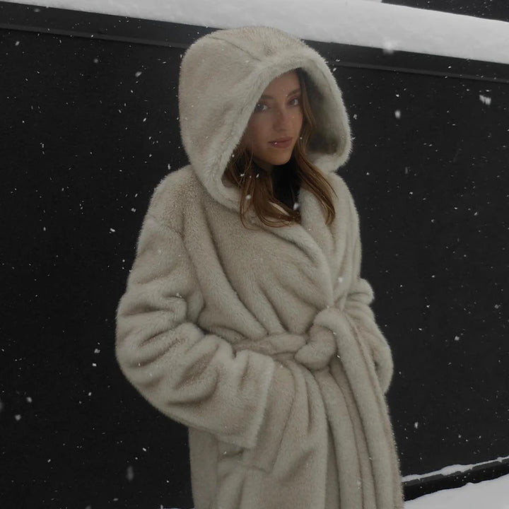 SEILY FURRY FUR COAT