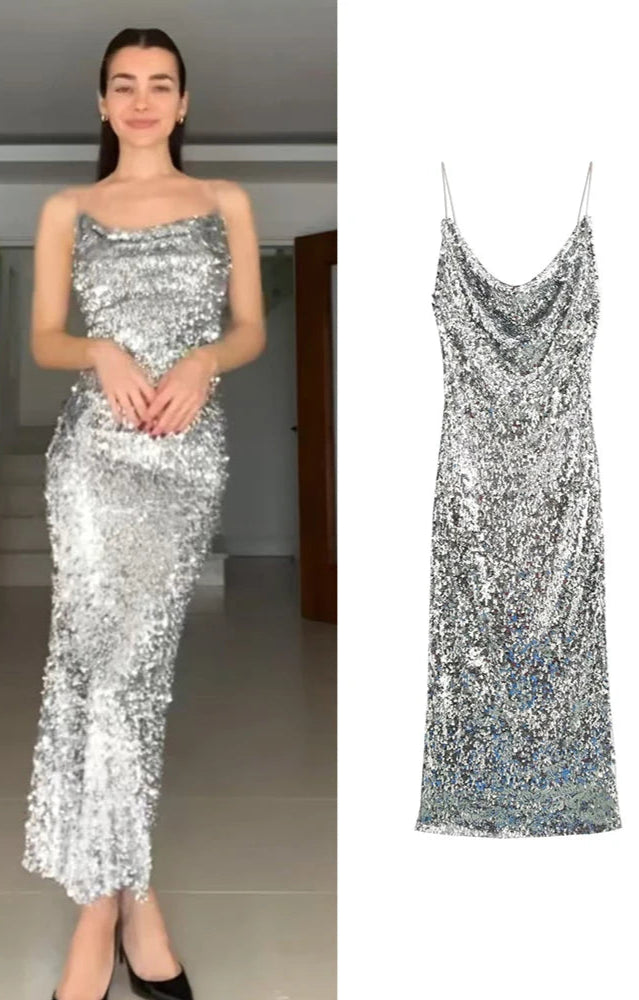 ENGY SEQUIN DRESS