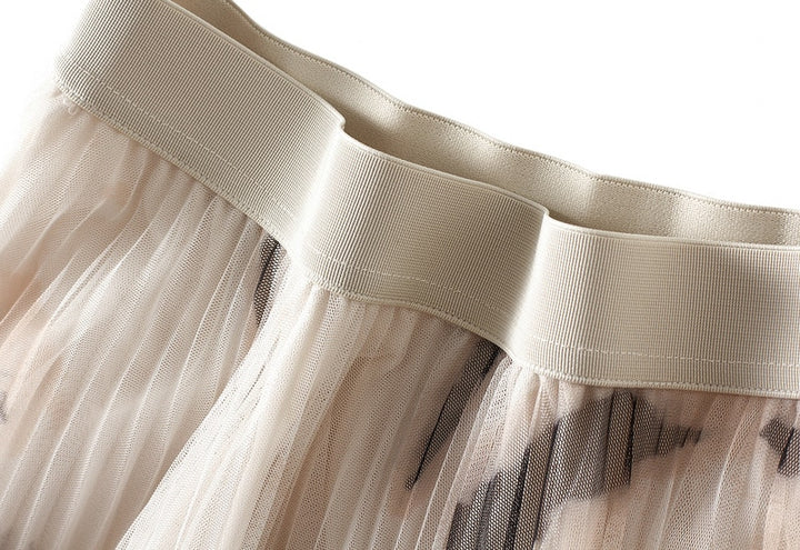 NANCY PLEATED CHIFFON SKIRT