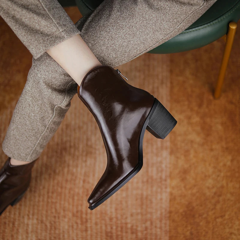 ESHLEY LEATHER BOOTS
