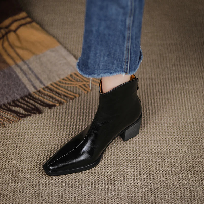 ESHLEY LEATHER BOOTS