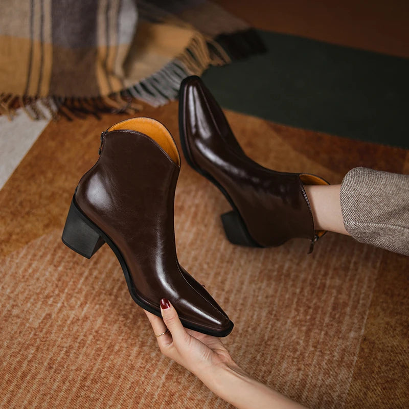 ESHLEY LEATHER BOOTS