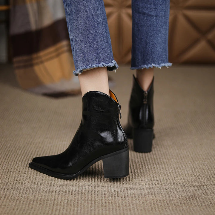 ESHLEY LEATHER BOOTS