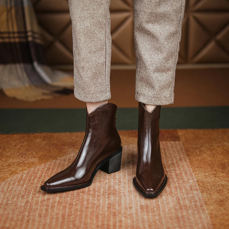 ESHLEY LEATHER BOOTS