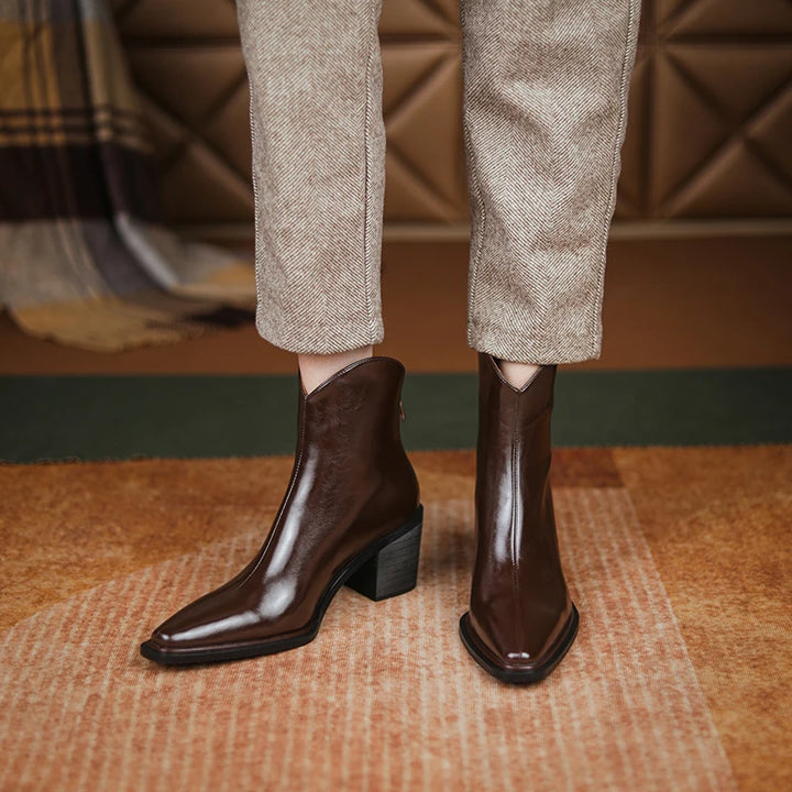 ESHLEY LEATHER BOOTS