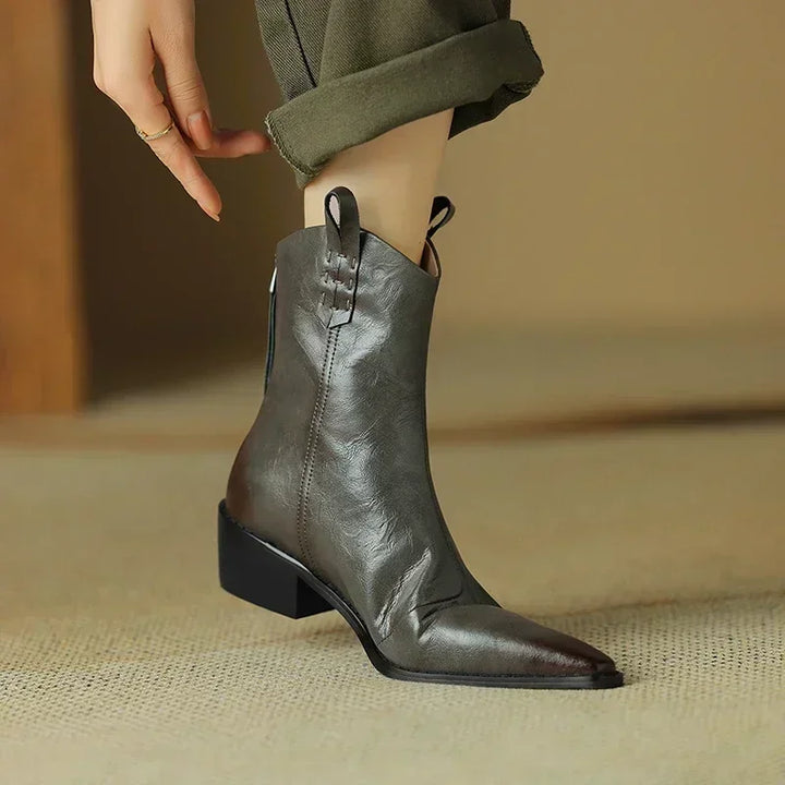 DONNA LEATHER BOOTS