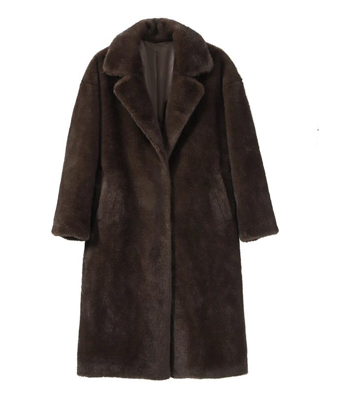 SIMONA FAUX MINK FUR COAT