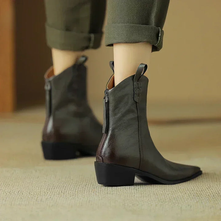 DONNA LEATHER BOOTS