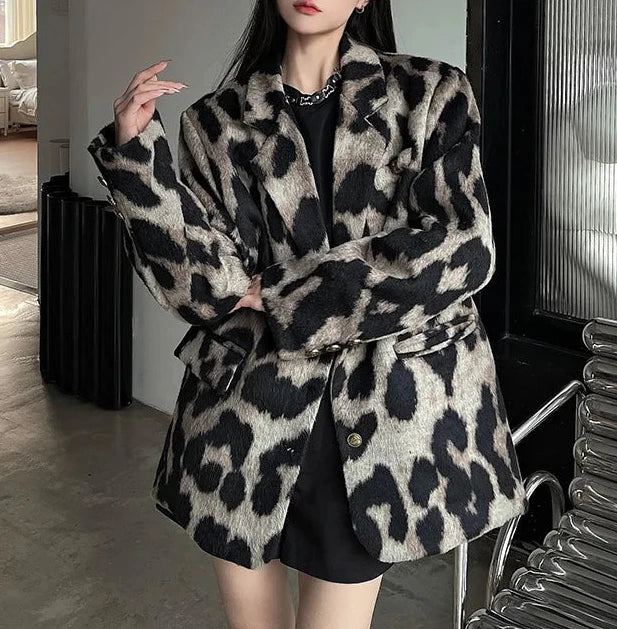 CLARA LEOPARD COAT