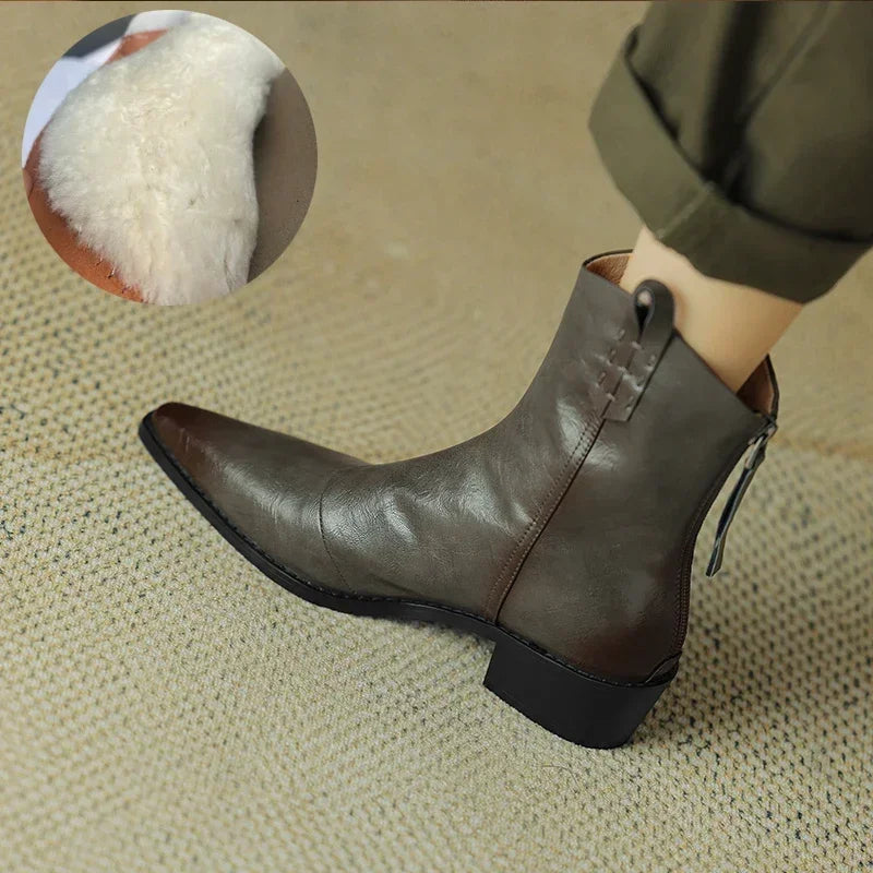 DONNA LEATHER BOOTS