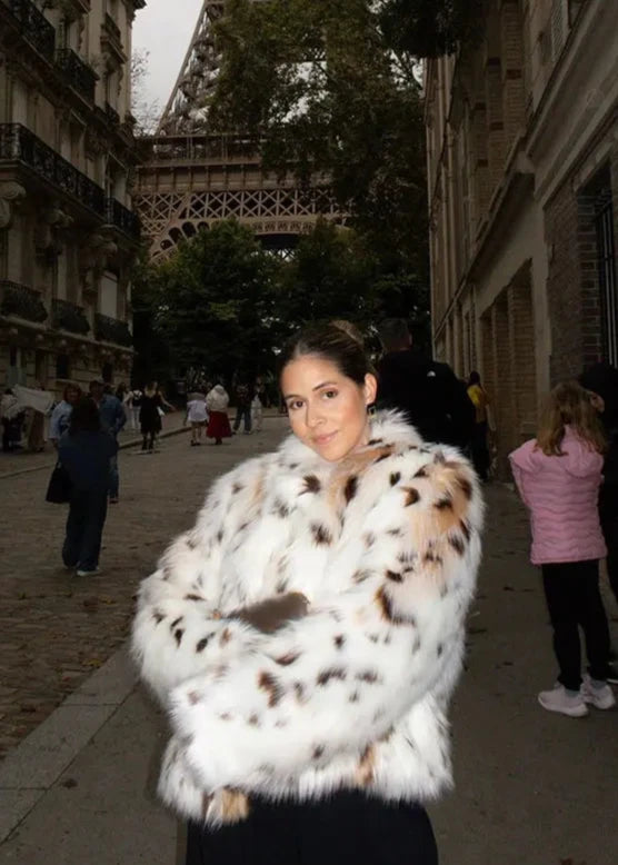 HILERY LEOPARD FUR COAT