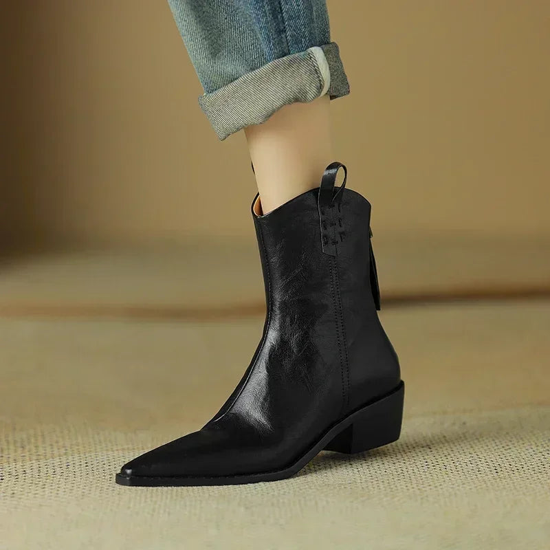 DONNA LEATHER BOOTS