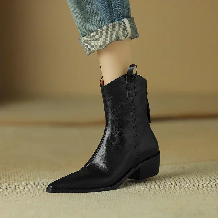 DONNA LEATHER BOOTS