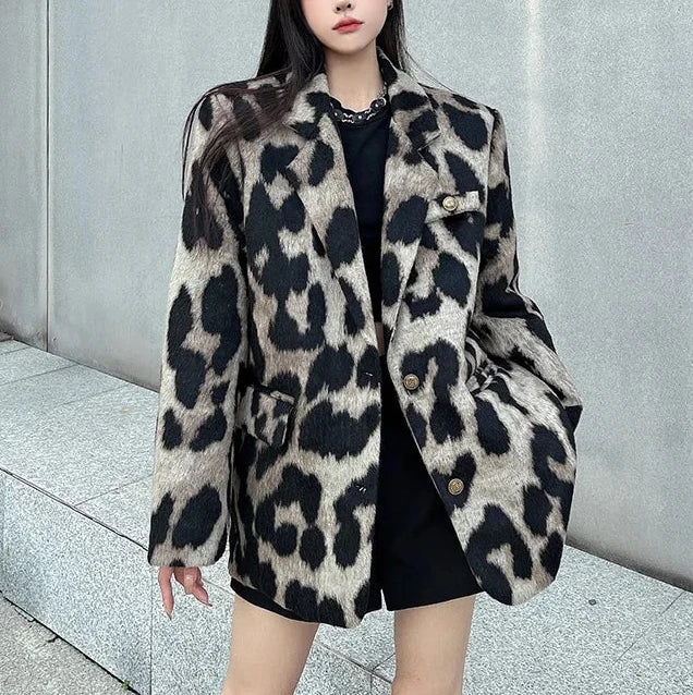 CLARA LEOPARD COAT