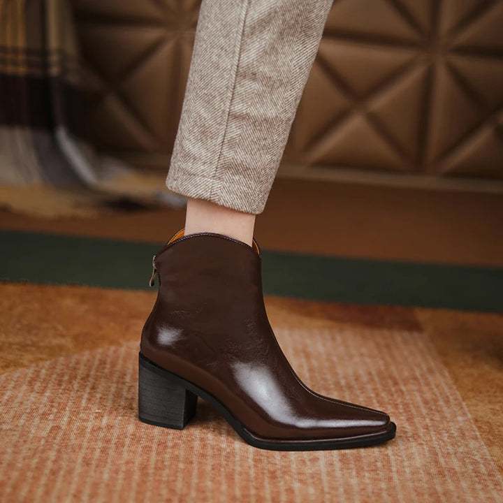 ESHLEY LEATHER BOOTS