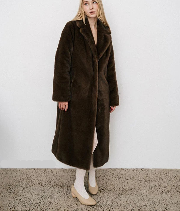 SIMONA FAUX MINK FUR COAT