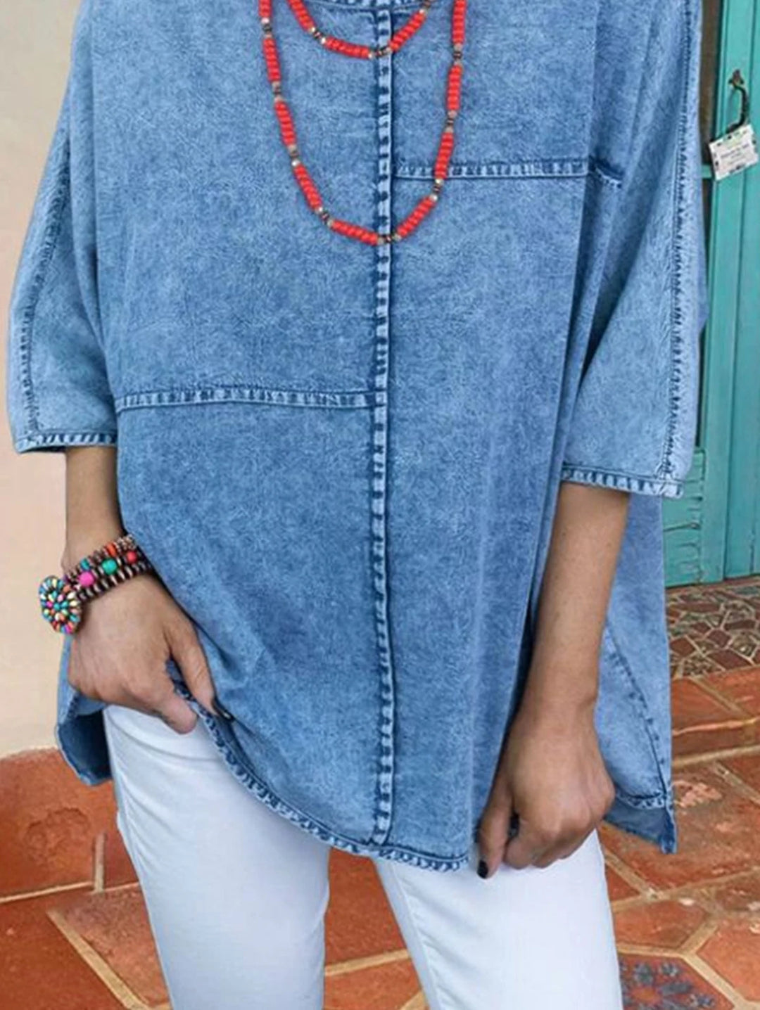 BELLA DENIM BLOUSE