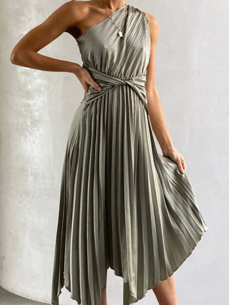 JULIA PLEATED DRESS