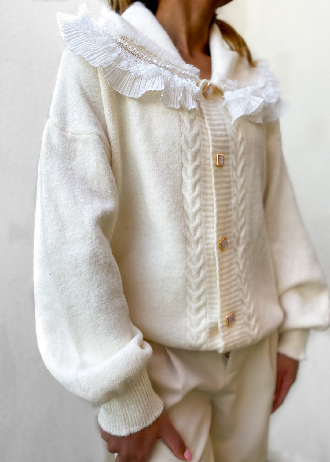 CUTE SHAWL COLLAR CARDIGAN