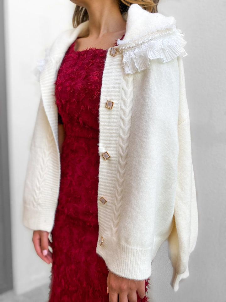 CUTE SHAWL COLLAR CARDIGAN