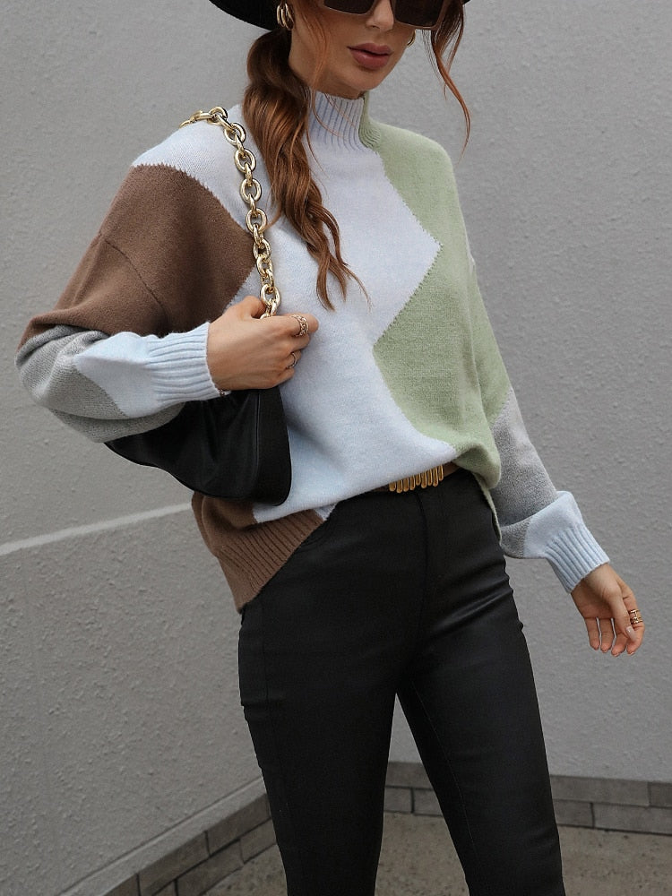 DIANA GEOMETRIC SWEATER