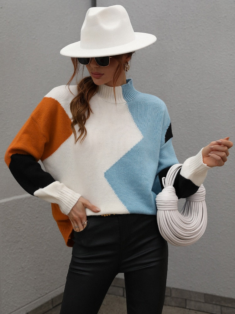 DIANA GEOMETRIC SWEATER