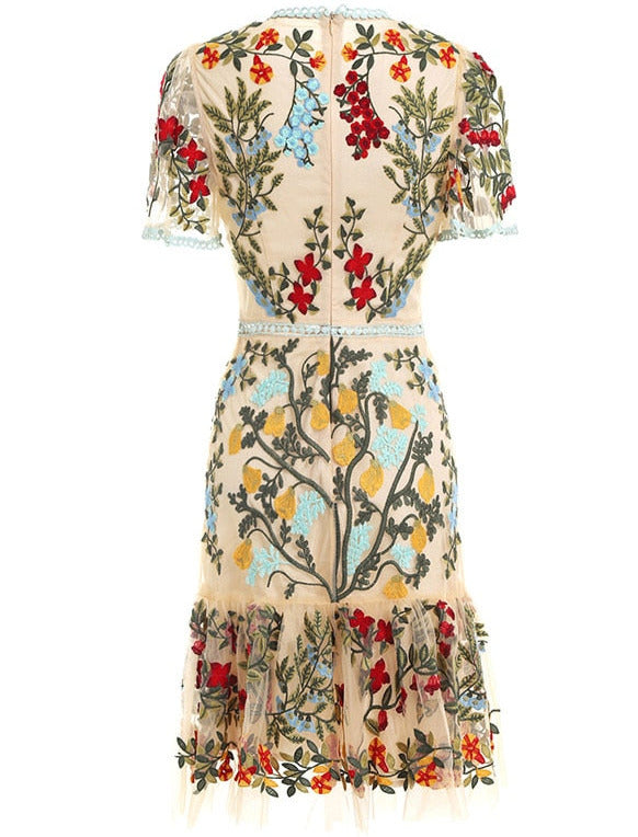 LINDA EMBROIDERED DRESS limited edition