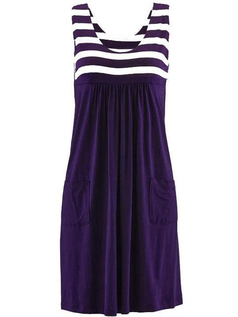 POLLINA STRIPED DRESS /plus size/