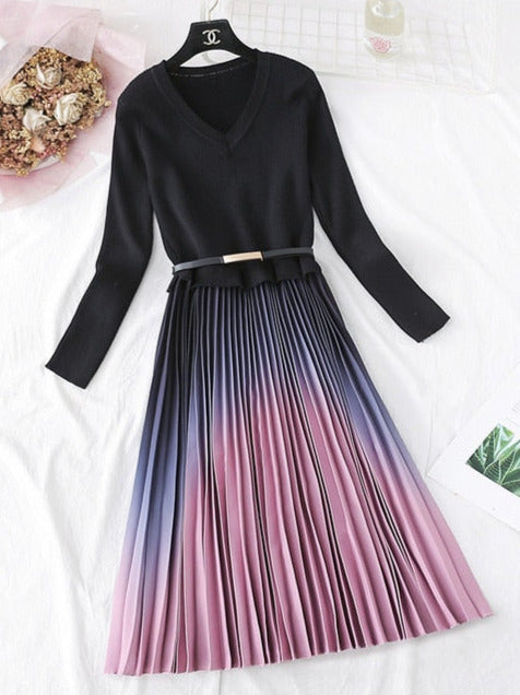 NATALIE GRADIENT DRESS