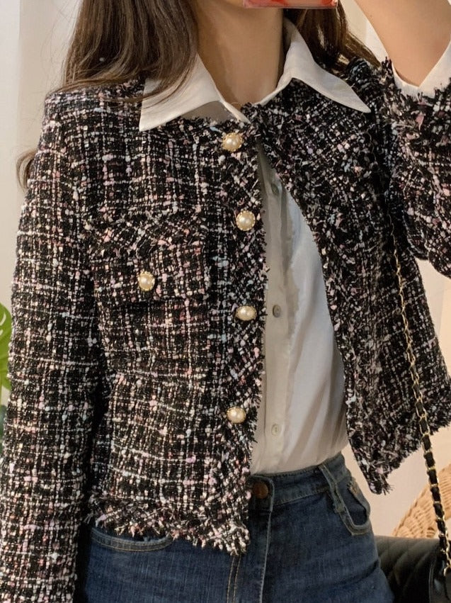 NIDIA TWEED LUREX BLAZER