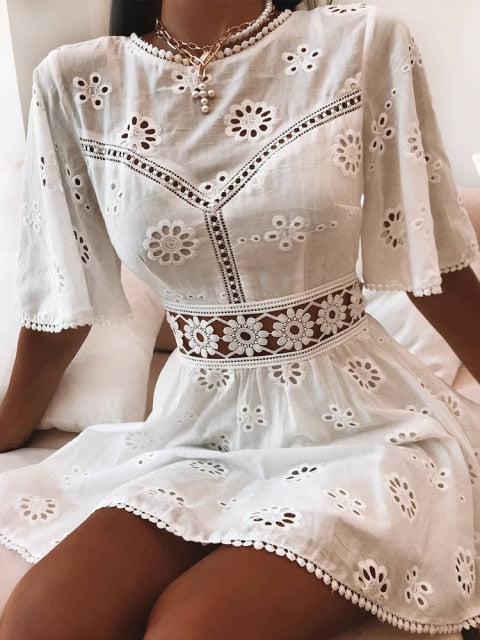 LANA EMBROIDERED DRESS