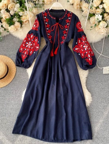 MARIA EMBROIDERED DRESS