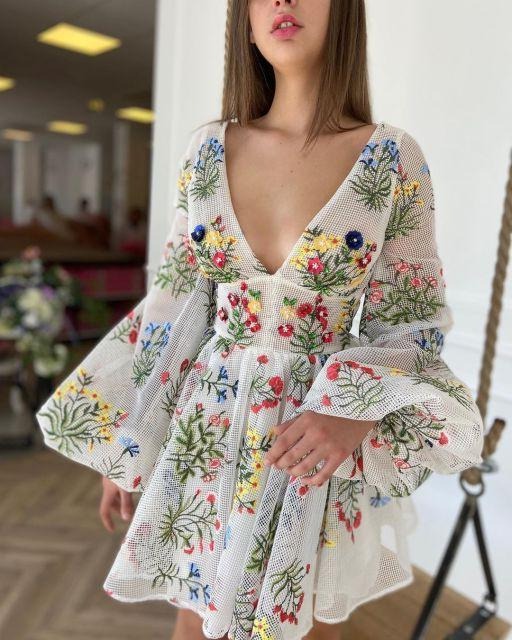 LILIA EMBROIDERY DRESS