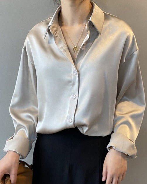 DARIA SATIN SHIRT