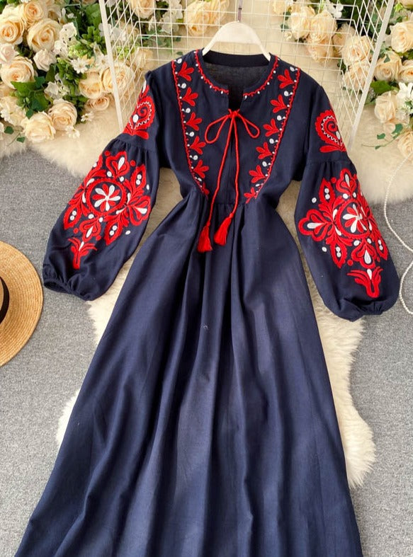 MARIA EMBROIDERED DRESS