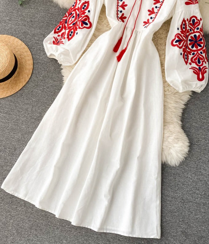 MARIA EMBROIDERED DRESS