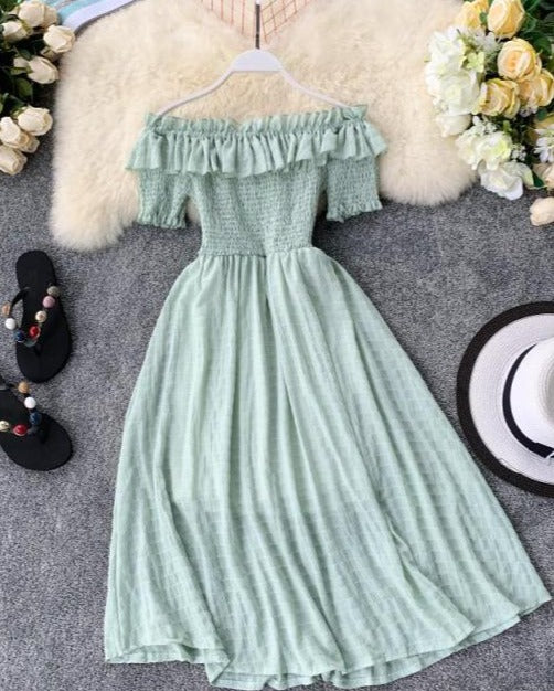 NINNO OFF-SHOULDER DRESS