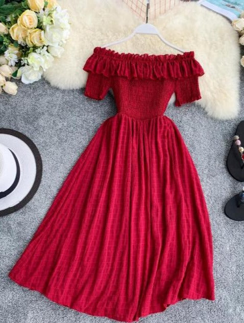 NINNO OFF-SHOULDER DRESS