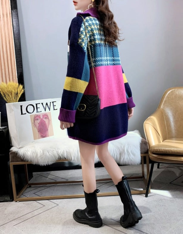 EMILY COLORBLOCK CARDIGAN