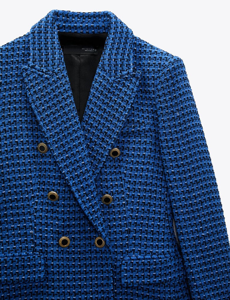 NOELLA COLOR TWEED BLAZER