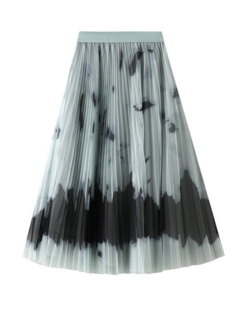 NANCY PLEATED CHIFFON SKIRT