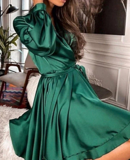 ALEXA SATIN DRESS